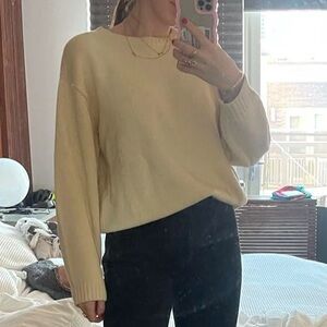 Men’s thrifted oversized Cream Sweater